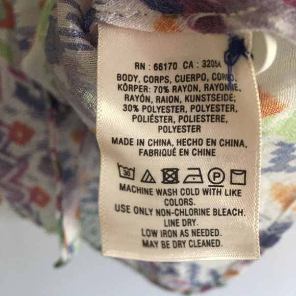 Mauve Brynna Dolman sleeve colorful light top - Picture 6 of 7